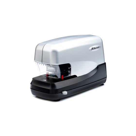 REXEL Elektrohefter Stella 70 für 70 Blatt, 24/6 und 26/6, Silber-Schwarz