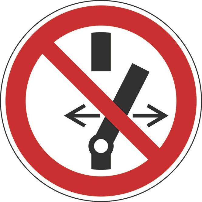 HEIN Industrieschilder HEIN 27546 Verbotsschild Schaltenverboten ASR/ISO Magnetfolie O 100mm (27546)