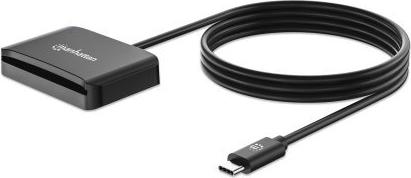 Manhattan USB 2.0 Typ-C Kartenlesegerät Smartcard- microSDXC - Extended Capacity SD (MicroSDHC) (102742)