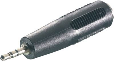 SpeaKa Professional Klinke Audio Adapter [1x Klinkenstecker 2.5 mm - 1x Klinkenbuchse 3.5 mm] Schwarz (SP-7870260)