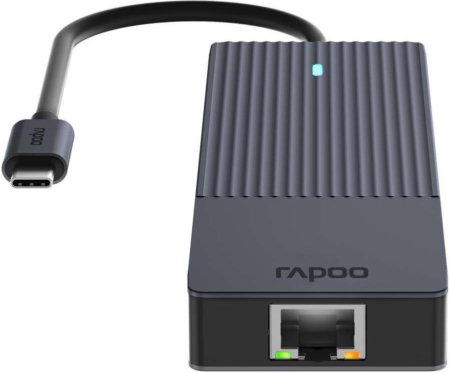 Rapoo UCM-2002 USB-C Dockingstation HDMI RJ-45 USB 3.2 Gen 1 Grau