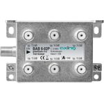 Axing BAB 6-02P. Typ: Kabelsplitter, Frequenzbereich: 5 - 1218 MHz, Produktfarbe: Grau. Stecker: F. Breite: 93 mm, Tiefe: 39 mm, Höhe: 54 mm (BAB 6-02P)