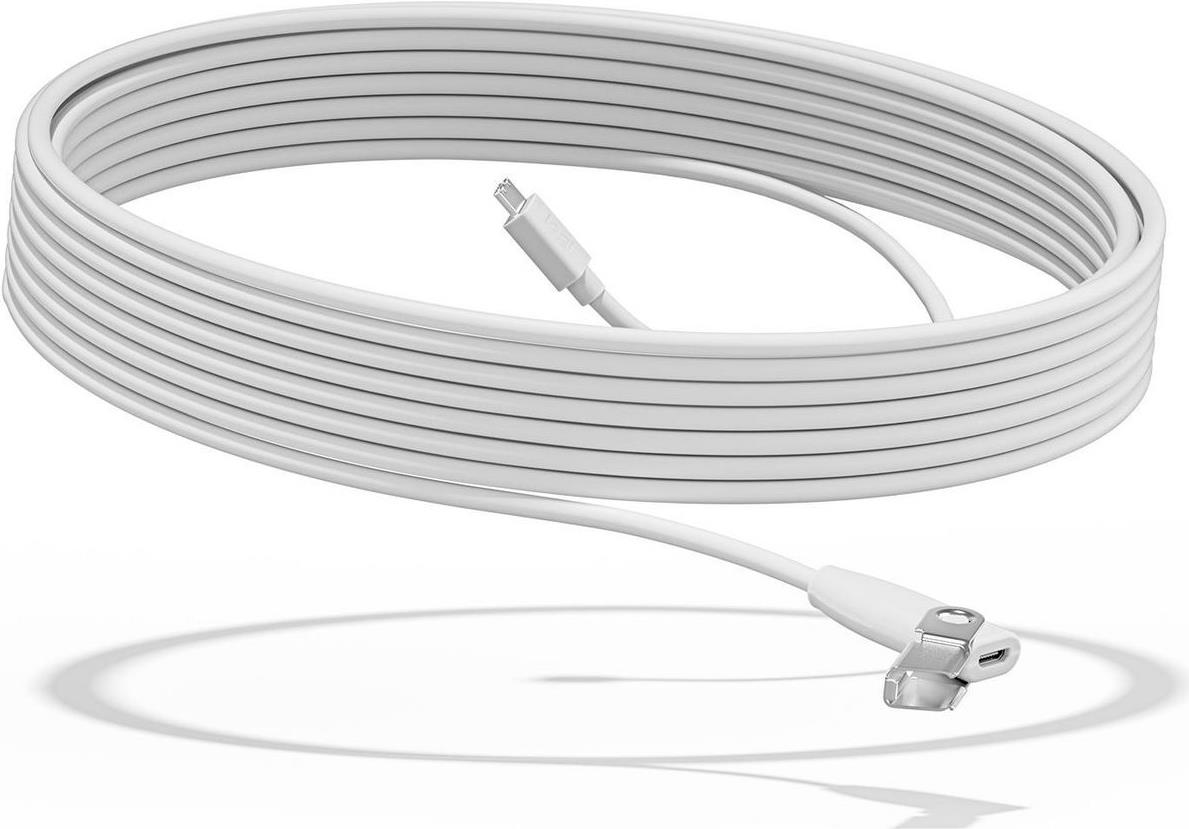 Logitech Rally Mic Pod Extension Cable 10 m Weiß