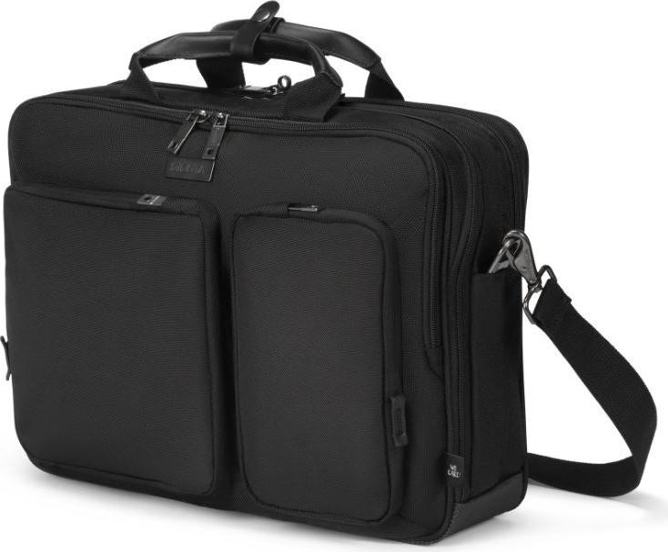 Dicota Top Traveller SEVEN Laptoptasche 12-14" Aktenkoffer aus recyceltem Polyester Schwarz