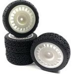 Absima 1 10 Rally Winded Kompletträder Schwarz 4 St. (2510063)