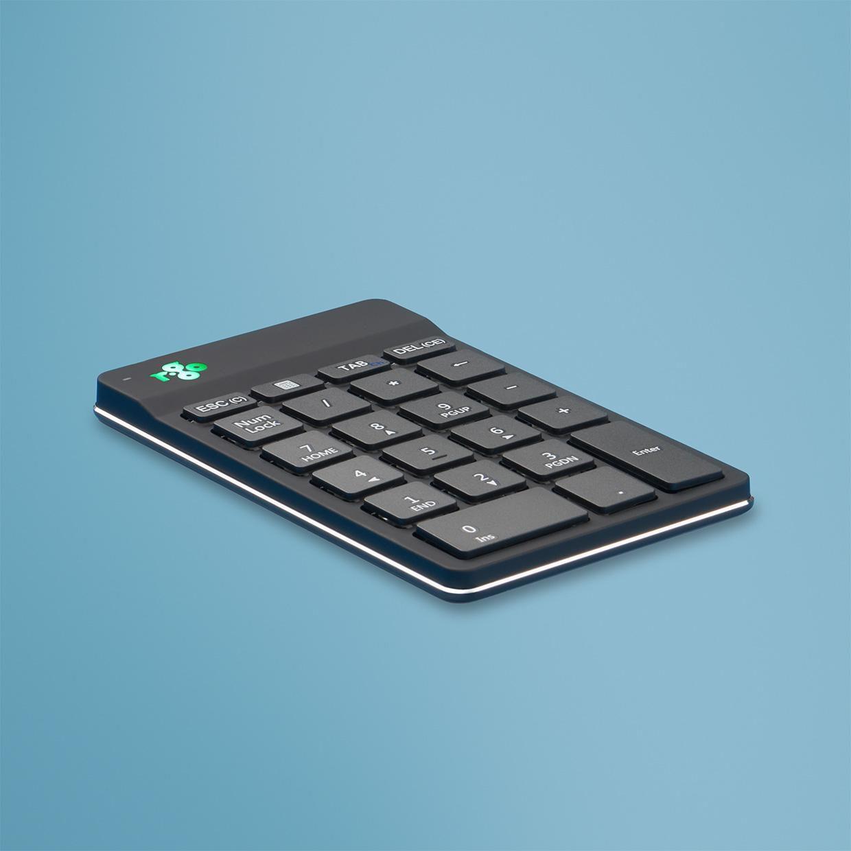 R-Go Nummernblock Compact Break Kabellos Bluetooth Schwarz