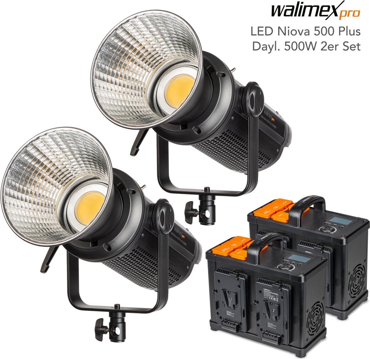 WALSER Walimex Niova - 500 W - LED - 50000 h - Weiß - 500 W - 39000 lm (23262)