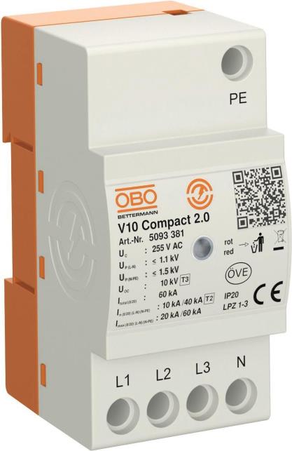 OBO OBO V10 Compact2.0 Überspannungsable 5093381 (5093381)