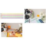 BIC Bleistift Evolution PASTEL, Härtegrad: HB, sortiert Minenstärke: ca. 2 mm, lackiert in Pastellfarben (gelb, - 12 Stück (518307)