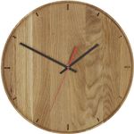 TFA Dostmann 60.3070.01 Quarz Wanduhr 350 mm x 40 mm Eiche Echtholz (60.3070.01)