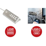 Brennenstuhl 1508230 Ladegerät für Mobilgeräte Edelstahl - Weiß Indoor (1508230)