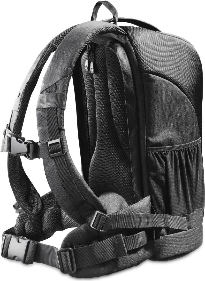 Walimex Mantona Trekking DSLR-Kamerarucksack mit Regenschutz Schwarz