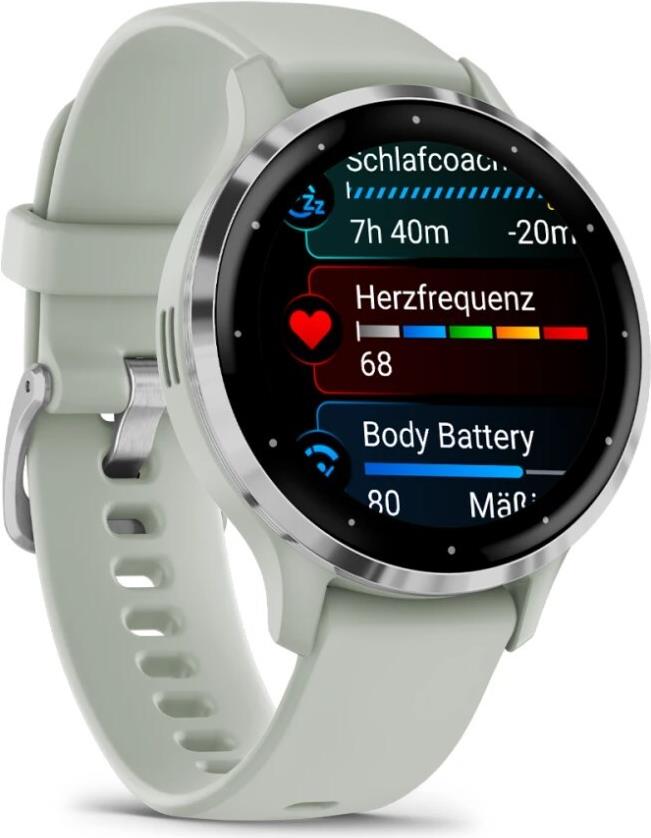 Garmin Venu 3S Smartwatch 41 mm 1,2" AMOLED 8 GB Sage Gray/Silber