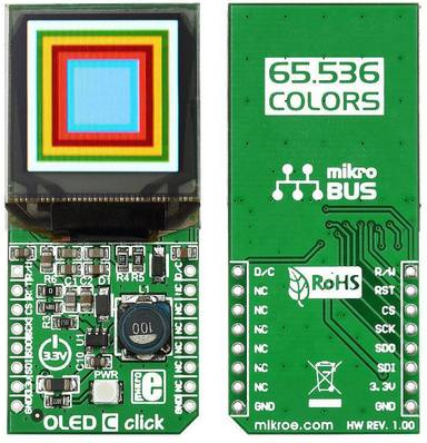 MikroElektronika OLED C click mikroBUS™ Display-Modul 2.8 cm (1.1" ) (MIKROE-1585)