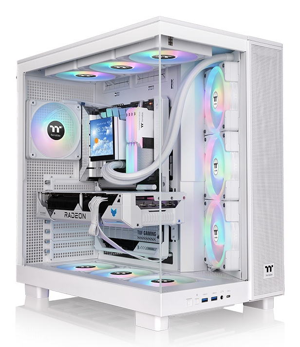 Thermaltake View 380 XL TG ARGB Midi Tower Gehärtetes Glas Snow White