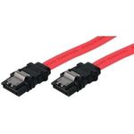 SATA 300 Kabel, 7pol SATA Stecker an 7pol SATA Stecker, mit Verriegelung, 0,5 m Hochwertiges, abgeschirmtes Datenkabel zum Anschluss von SATA Festplatten (39901300)