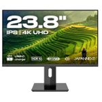 JAPANNEXT 4K UHD Monitor 60,45cm (23,8") 3840x2160 Pixel,IPS Panel, 8 ms, 60 Hz, AMD FreeSync, HDMI, DisplayPort (JN-IPS2380UHDR-C65W-HSP)
