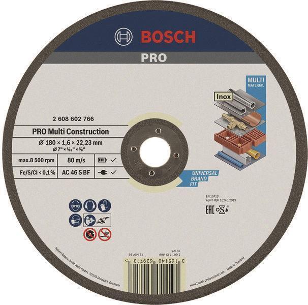 Bosch Accessories 2608602766 Trennscheibe gerade 180 mm 22.23 mm 1 St.
