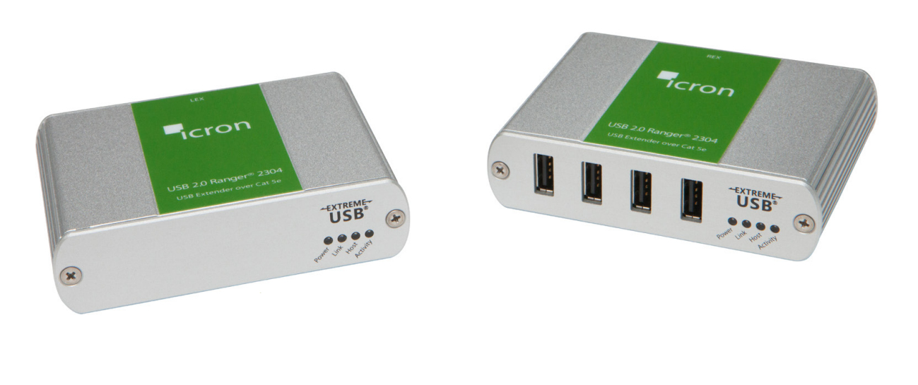 Icron USB 2.0 Ranger 2304 - USB-Extender 1GbE 100 m Grau