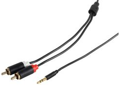shiverpeaks BASIC-S Audiokabel Super Slim, 1,5 m 3,5 mm Mini-Klinkenstecker (BS33983-S)