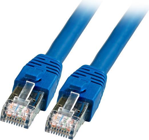 EFB-Elektronik RJ45 Patchkabel Cat.8.1 S/FTP LSZH BC blau 10m Hersteller: EFB Elektronik (K5528BL.10)