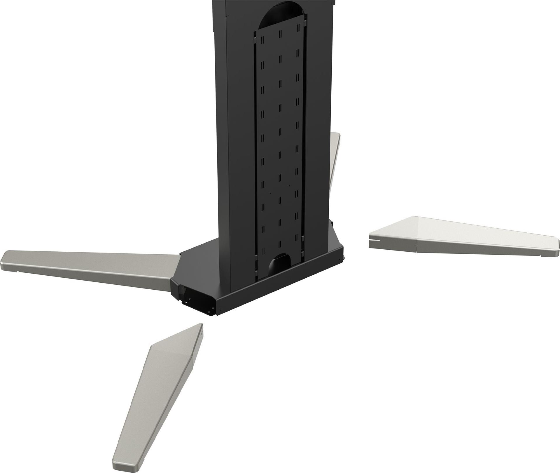 Vision VFM-F50T Motorisierter Präsentationswagen 47"–90" VESA 800x600 110 kg Mattschwarz