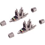 shiverpeaks LSA Verbinder, werkzeuglos, quick, STP, Cat. 6A - 2 Stück (BS08-10001-2)