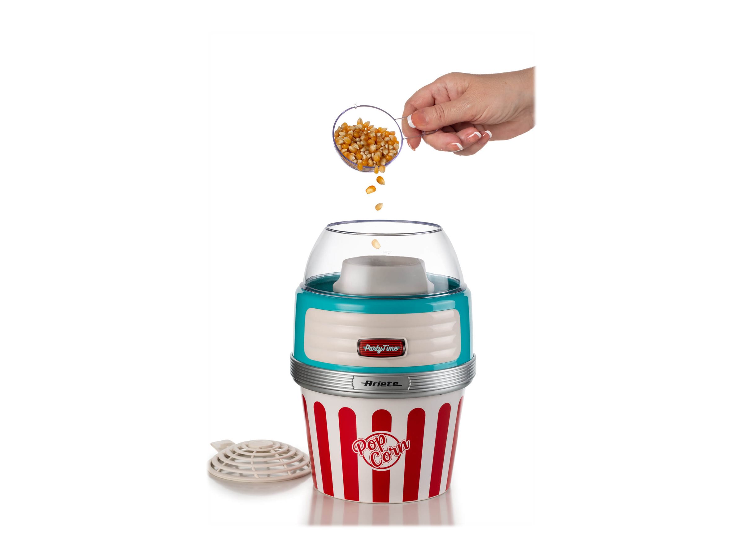 Ariete Party Time 2957 Pop Corn XL Popcornmaschine 1100 W Hellblau