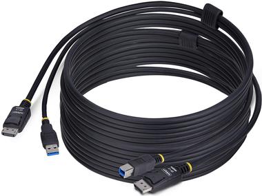 StarTech.com 10ft (3m) DisplayPort and USB 5Gbps KVM Cable - Tastatur- / Video- / Maus- (KVM-) (DU12210-KVM-CABLE)