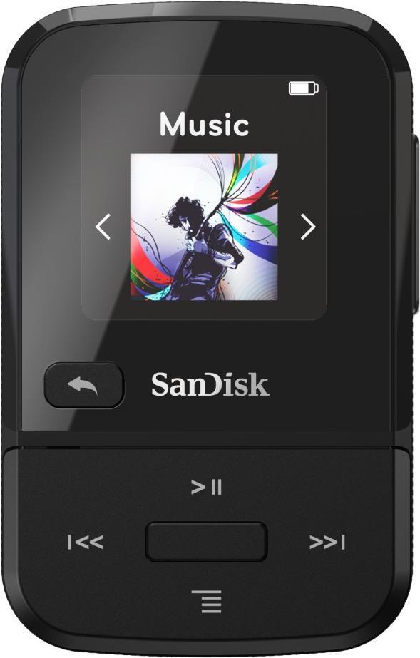 SanDisk Clip Sport Go Digital Player 32GB Schwarz (SDMX30 032G E46K)  - Onlineshop JACOB Elektronik
