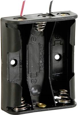Velleman BH331A Batteriehalter 3x Mignon (AA) Kabel (L x B x H) 58 x 48 x 17 mm (BH331A)