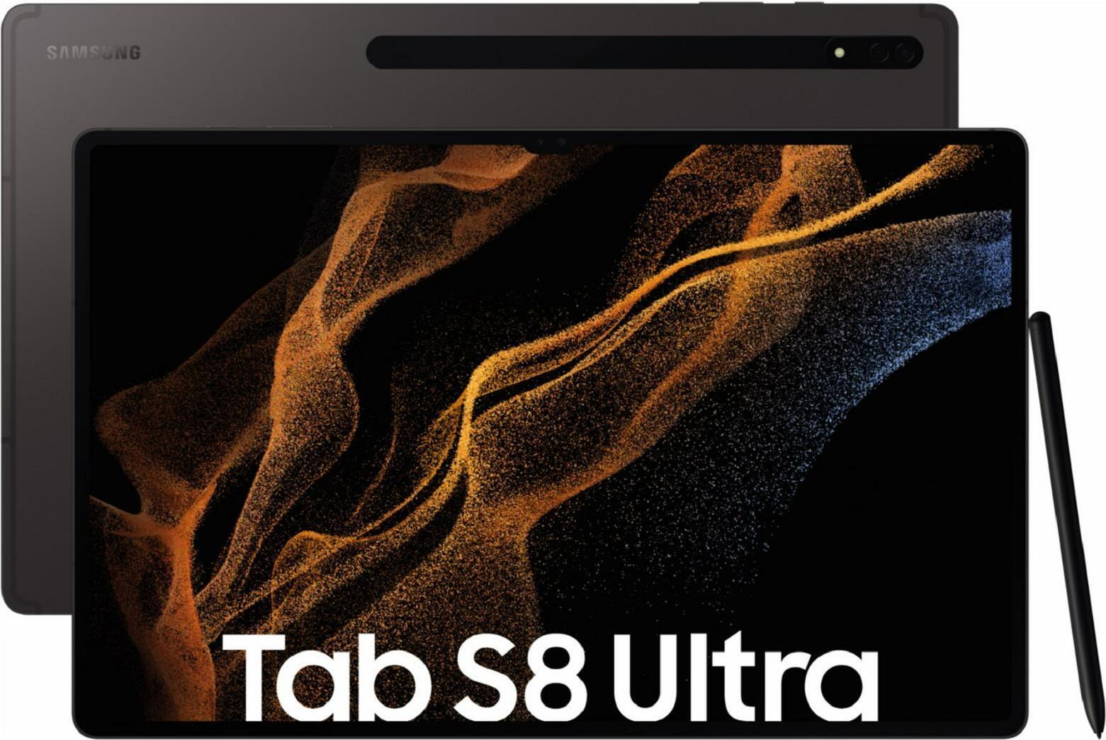 Samsung Galaxy Tab S8 Ultra SM-X900N 256 GB 37,1 cm (14.6" ) Qualcomm Snapdragon 12 GB Grau (SM-X900NZAEEUB)