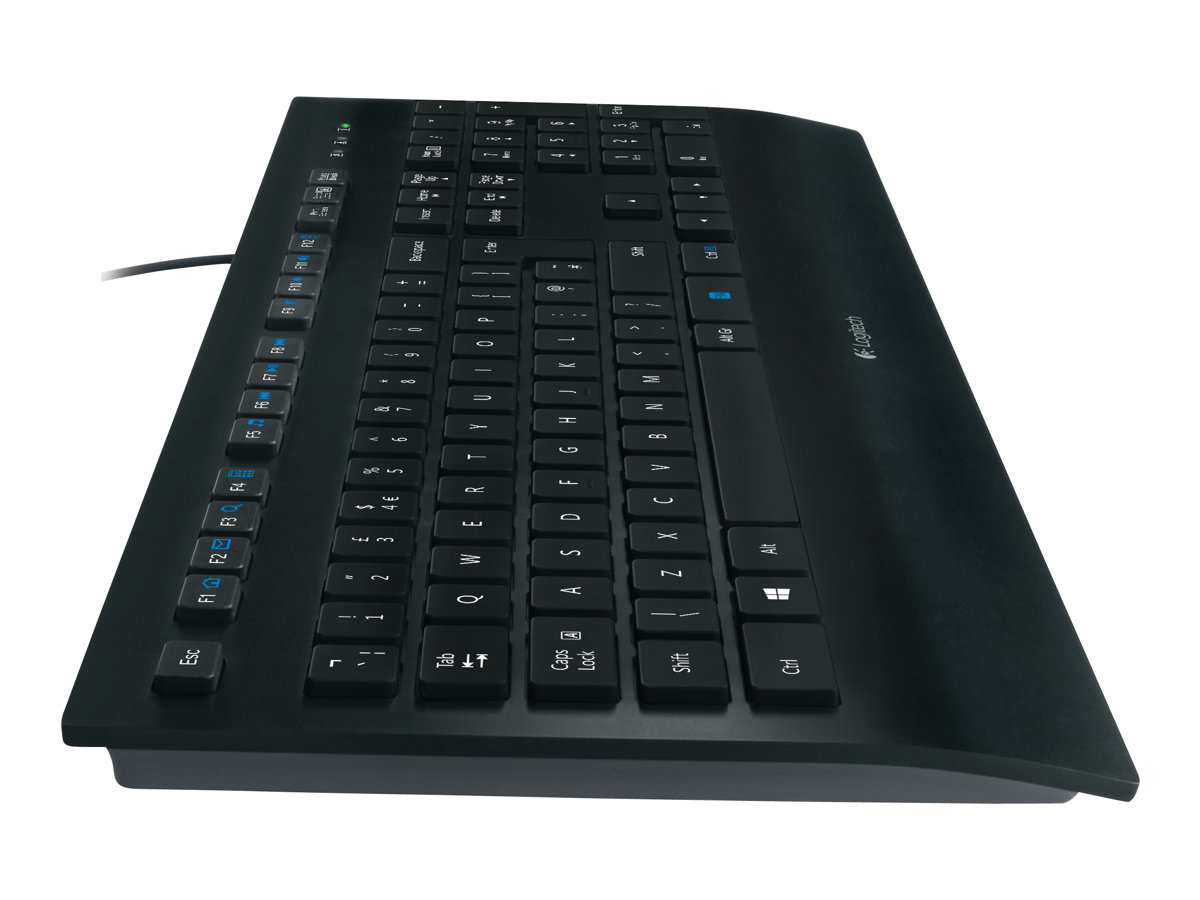 Logitech K280e USB Tastatur QWERTZ Deutsch Schwarz