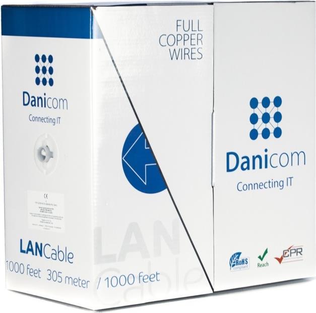 DSIT DANICOM CAT5E FTP 305m Starrleiter - PVC (Eca) (DC-FTP5E-305S-ECA)