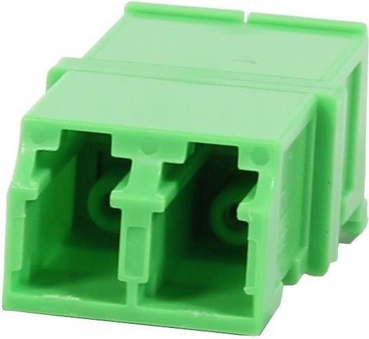 LWL-Kupplung,LC(APC)-Buchse/LC(APC)-Buchse(Laserschutzverschluss), 9/125u Singlemode, duplex, PVC, Keramikhülse, ohne Flansch, Synergy 21 (S215678)