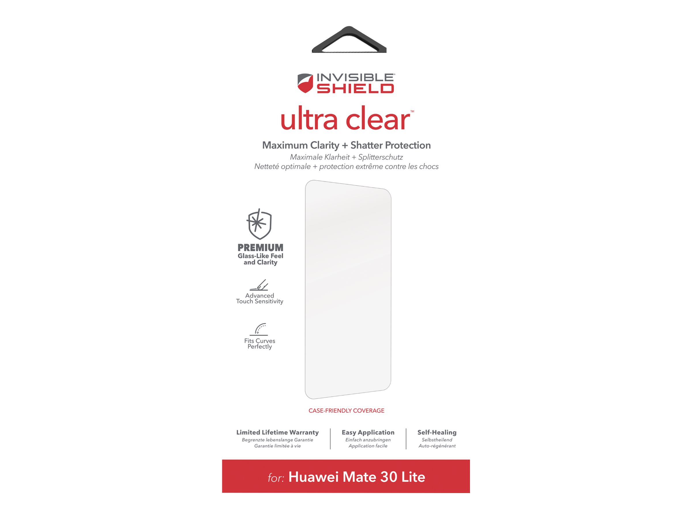 ZAGG InvisibleShield Ultra Clear Bildschirmschutz für Huawei Mate 30 Lite Transparent