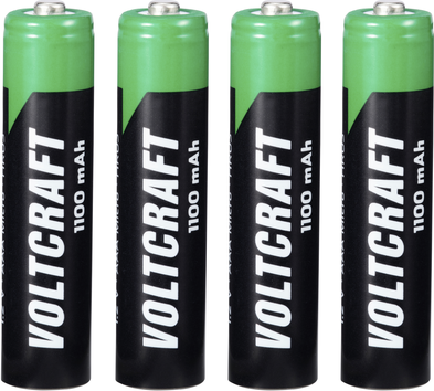 Voltcraft HR03 Micro AAA NiMH Akkus 1100 mAh 1.2 V 4er-Pack