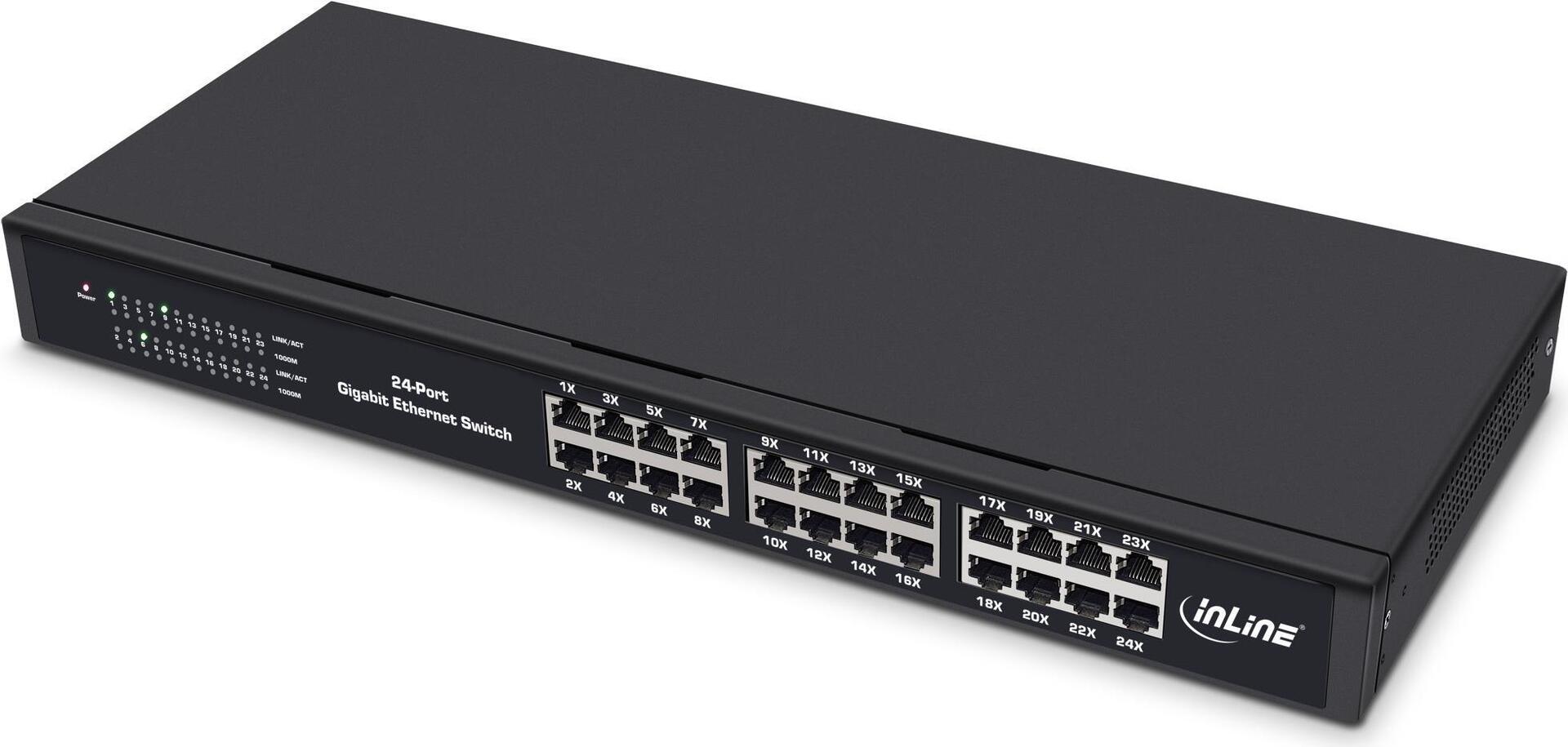 InLine Gigabit Netzwerk Switch 24-Port (32324O)