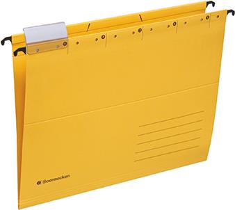 SOENNECKEN Hängemappen gelb A4 Sichtreiter 220g Recyclingkarton 25 Stück/Pack. (2023)