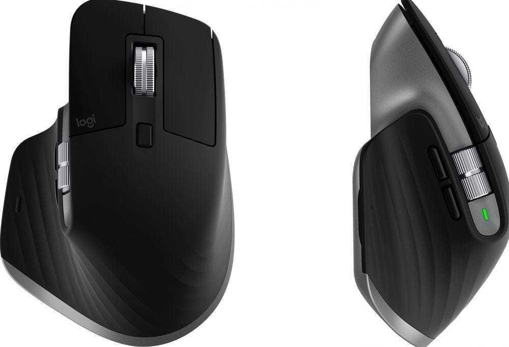 Logitech MX Master 3S for Mac Funkmaus Bluetooth 8000 DPI Space-grau