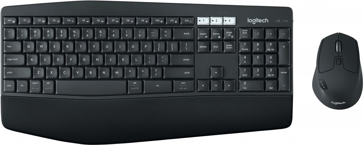 Logitech MK850 Performance Tastatur- und Maus-Set Kabellos Bluetooth 2,4 GHz US International Schwarz