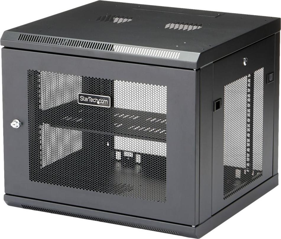 StarTech.com Wandmontage-Serverschrank 9U 4-Pfosten 19" RK920WALM Schwarz