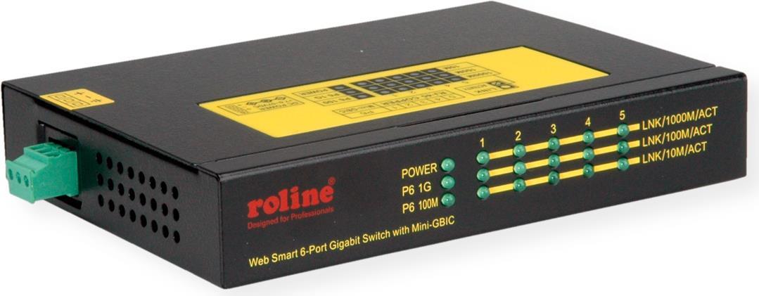 ROLINE 21.13.1162 Netzwerk-Switch Gigabit Ethernet (10/100/1000) Power over Ethernet (PoE) Schwarz (21.13.1162)