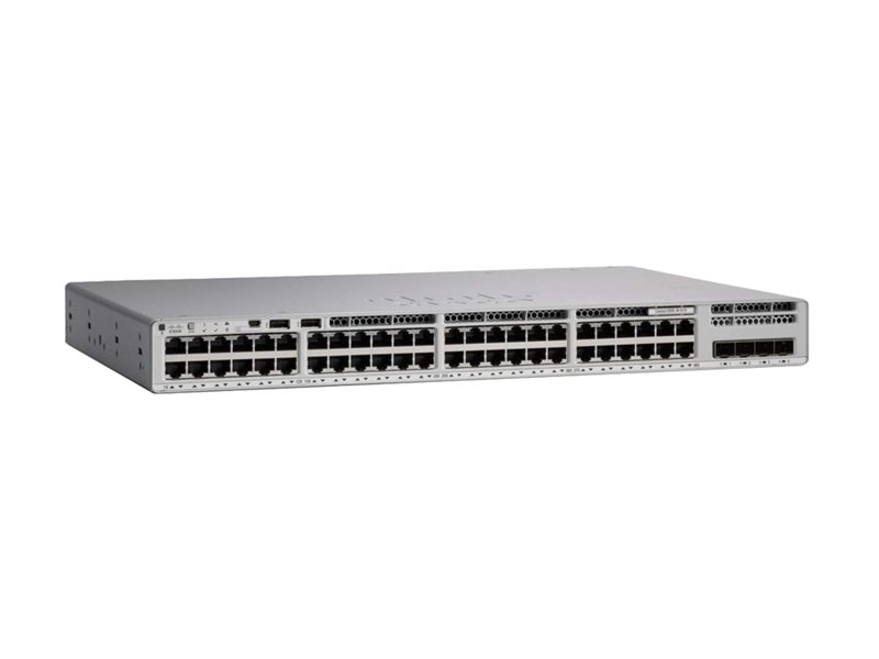 Cisco Catalyst 9300L 48 x 10/100/1000 PoE+ + 4 x 10 Gigabit SFP+ L3 Managed Switch Grau