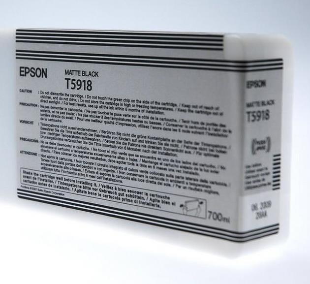 EPSON T5918 Ink Cartridge Matte Black Standard Capacity 700ml 1-pack