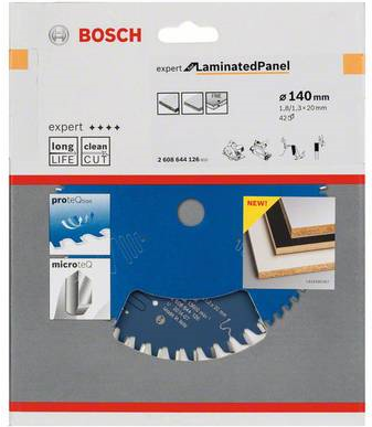 Bosch Accessories Expert for Laminated Panel 2608644126 Kreissägeblatt 140 x 20 x 1.3 mm Zähneanzahl: 42 1 St.