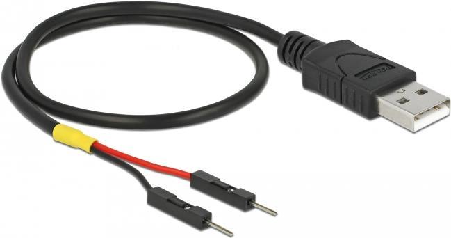 Delock USB Stromkabel Typ-A auf 2 x Pfostenstecker einzeln Strom 30 cm (85402)