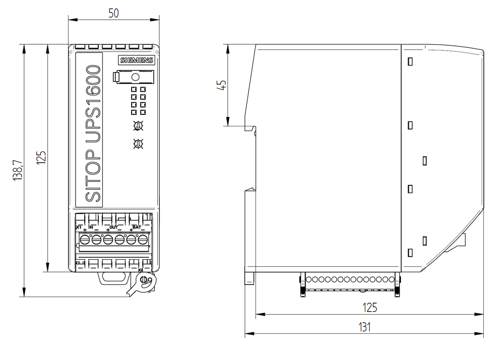 Siemens SITOP UPS1600 DC/DC 24V/10A Unterbrechungsfreie Stromversorgung