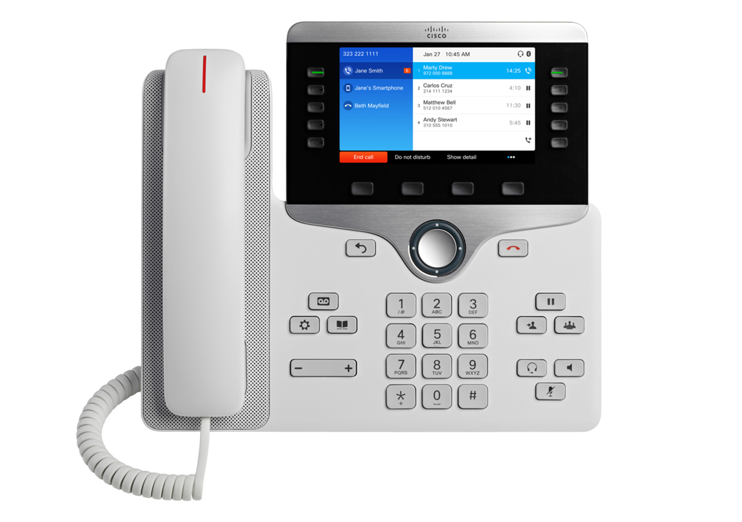 Cisco IP-Telefon 8851 5" Display 5 Leitungen PoE Schwarz