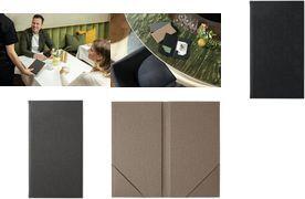 sigel Rechnungsmappe, aus Polyurethan, schwarz Mappe aus PU-Kunststoff, mit 2 Einstecktaschen, - 1 Stück (RM100)